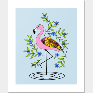 Flamingo time Posters and Art